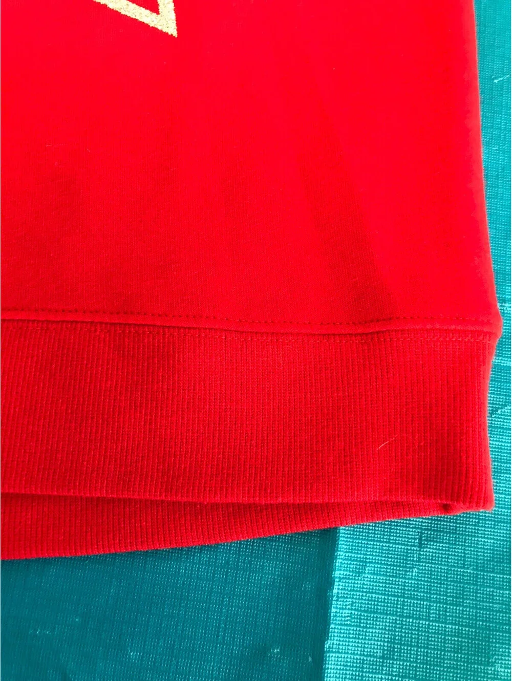 Justice Sweatshirt. Red with Star on Front. Changing Sequins. Size Girls 10. NWT